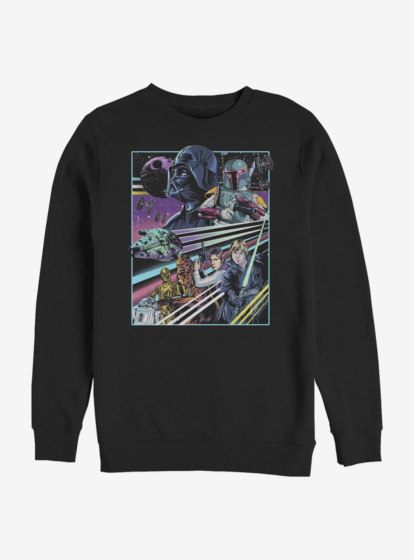 Star Wars Rebellion Poster Crew Sweatshirt, BLACK, hi-res