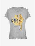 Star Wars C-3PO Galaxy Adventures Girls T-Shirt, ATH HTR, hi-res