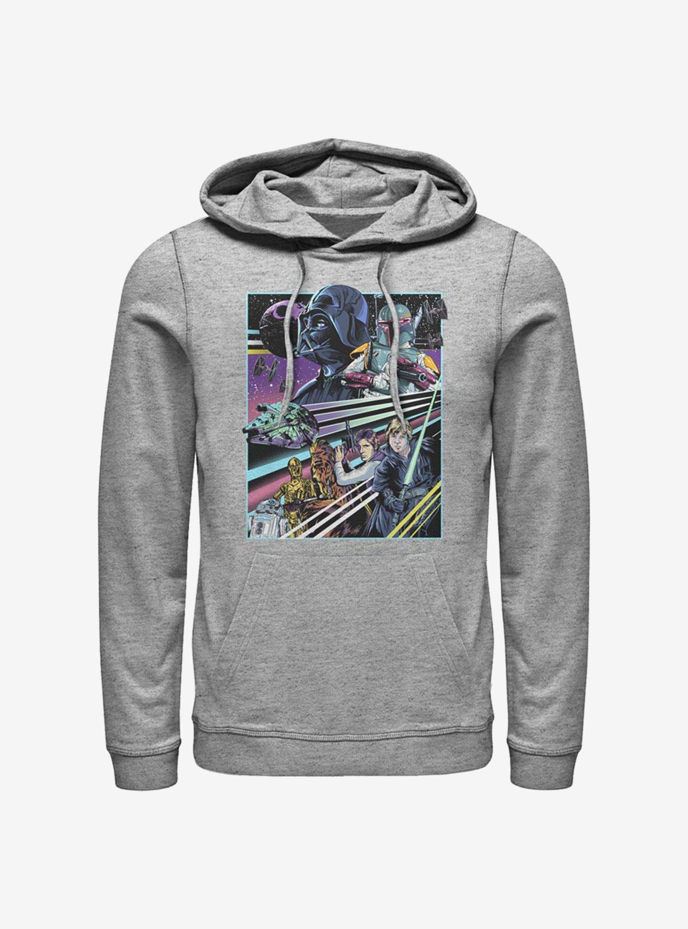 Star Wars Rebellion Poster Hoodie, ATH HTR, hi-res