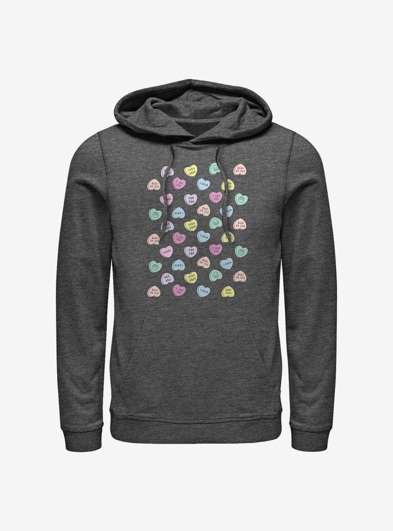 Star Wars Candy Hearts Hoodie, CHAR HTR, hi-res