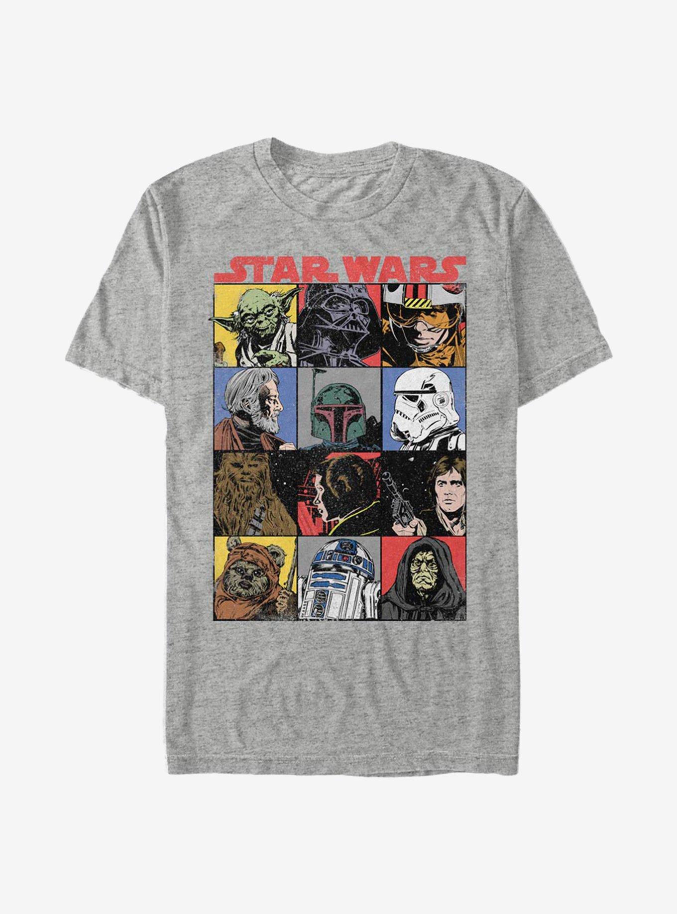 Star Wars Comic Strip T-Shirt, ATH HTR, hi-res