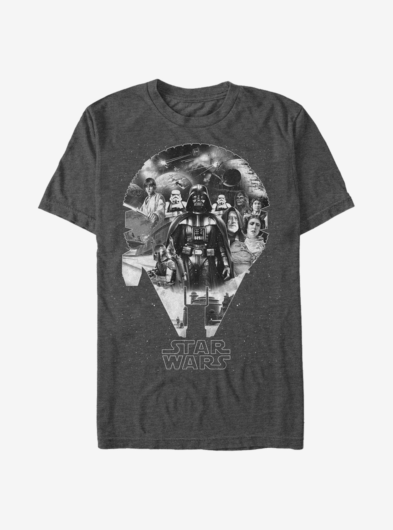 Star Wars Millennium T-Shirt, CHAR HTR, hi-res