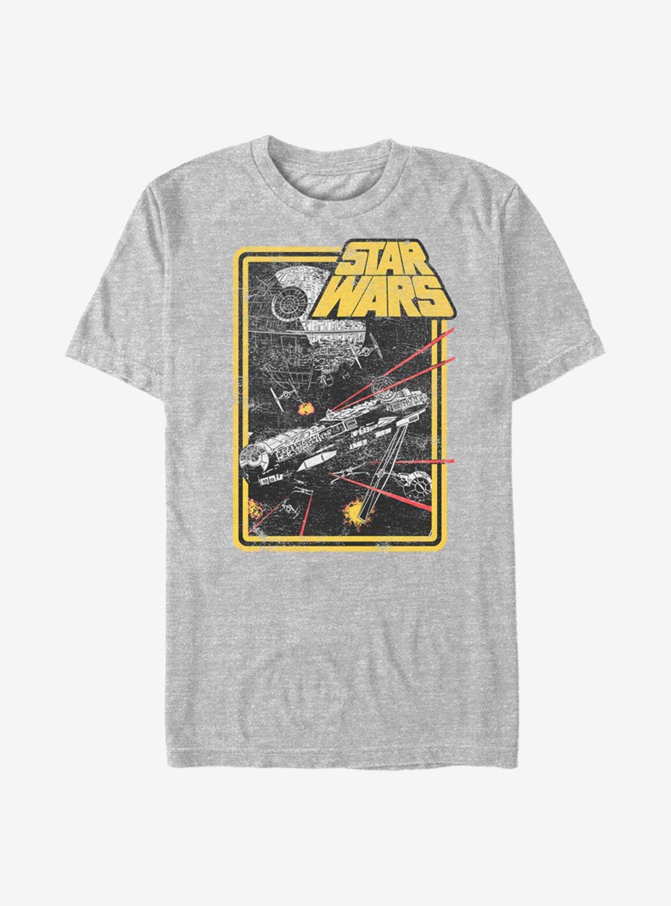 Star Wars Space Flight Falcon T-Shirt, ATH HTR, hi-res