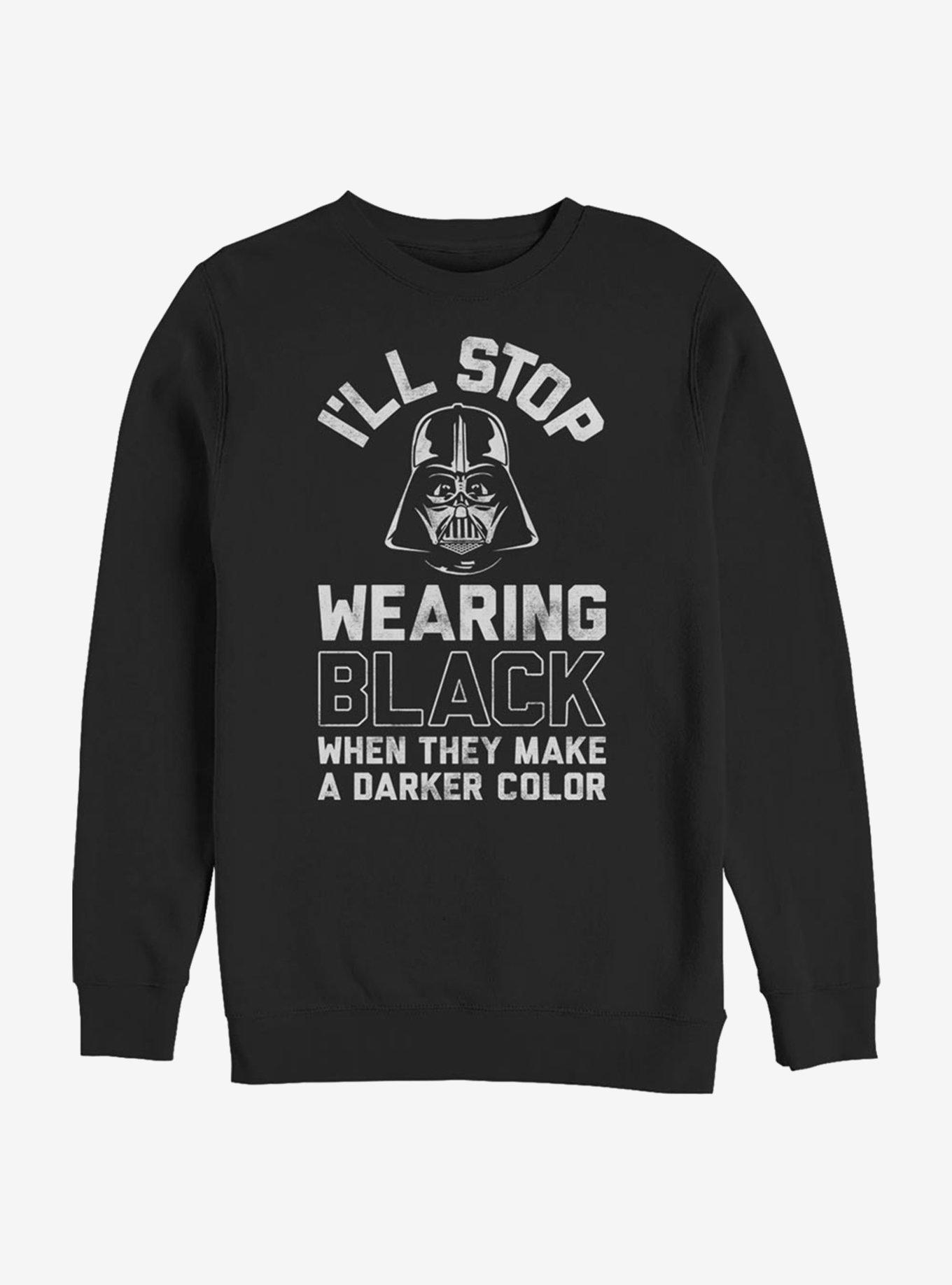 Star Wars Back In Black Crew Sweatshirt, BLACK, hi-res