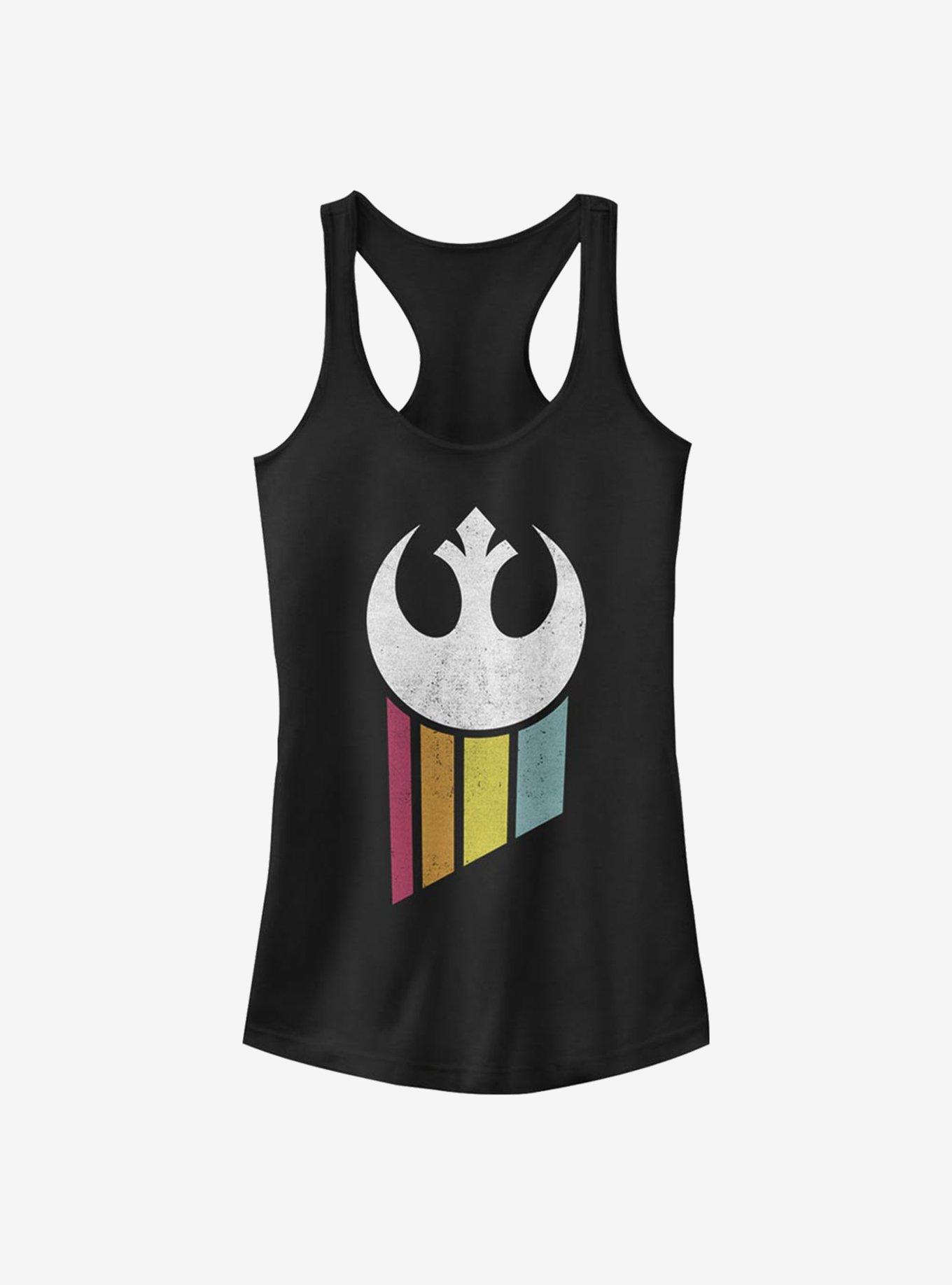 Star Wars Rainbow Rebel Logo Girls Tank Top, , hi-res