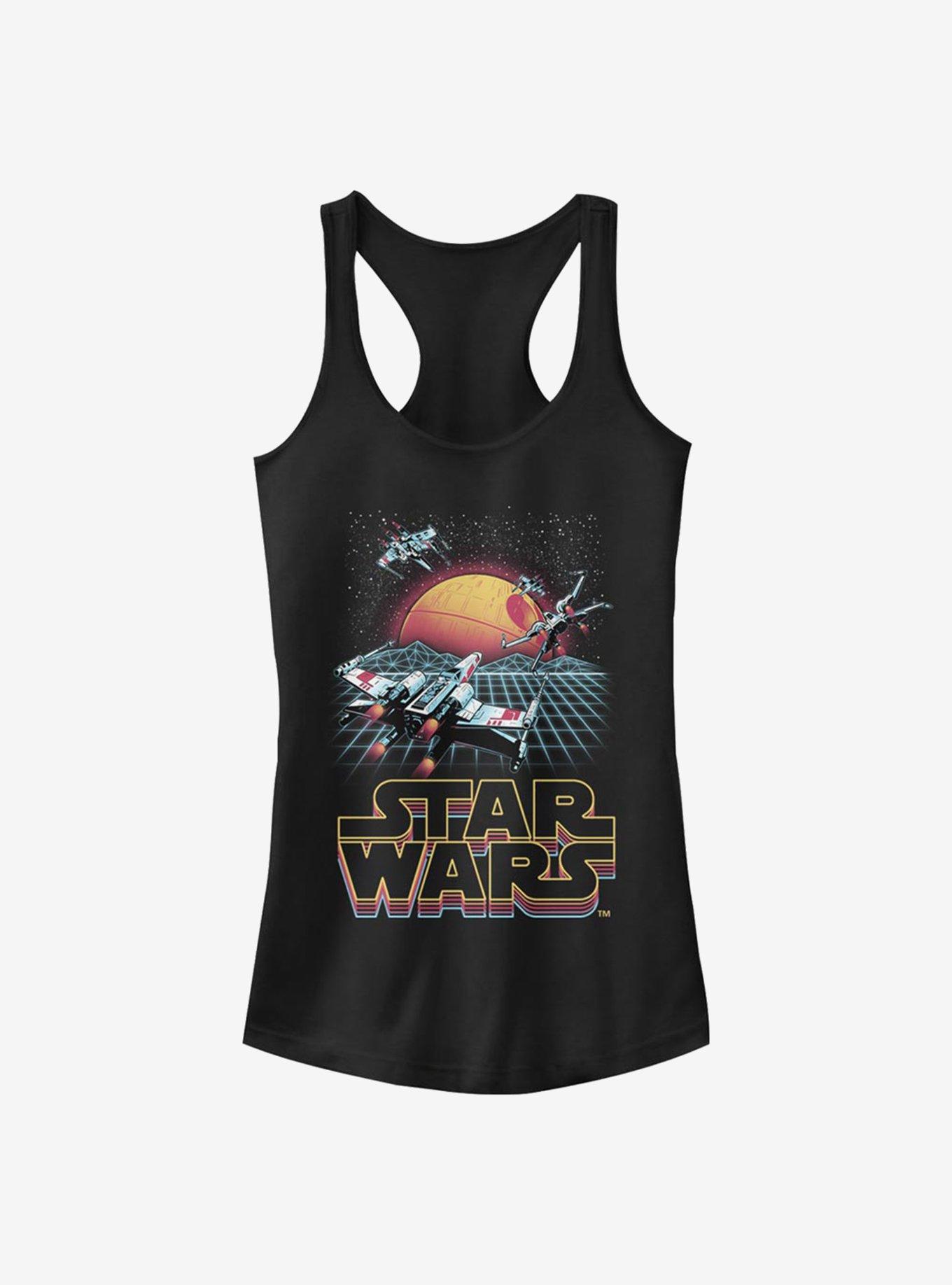 Star Wars Retro X-Wing Girls Tank, BLACK, hi-res