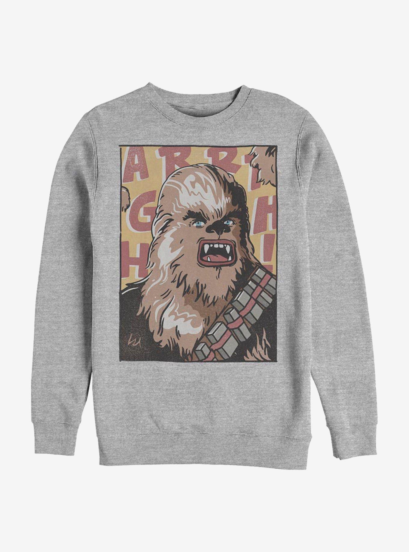 Star Wars Comic Chewie Crew Sweatshirt, ATH HTR, hi-res