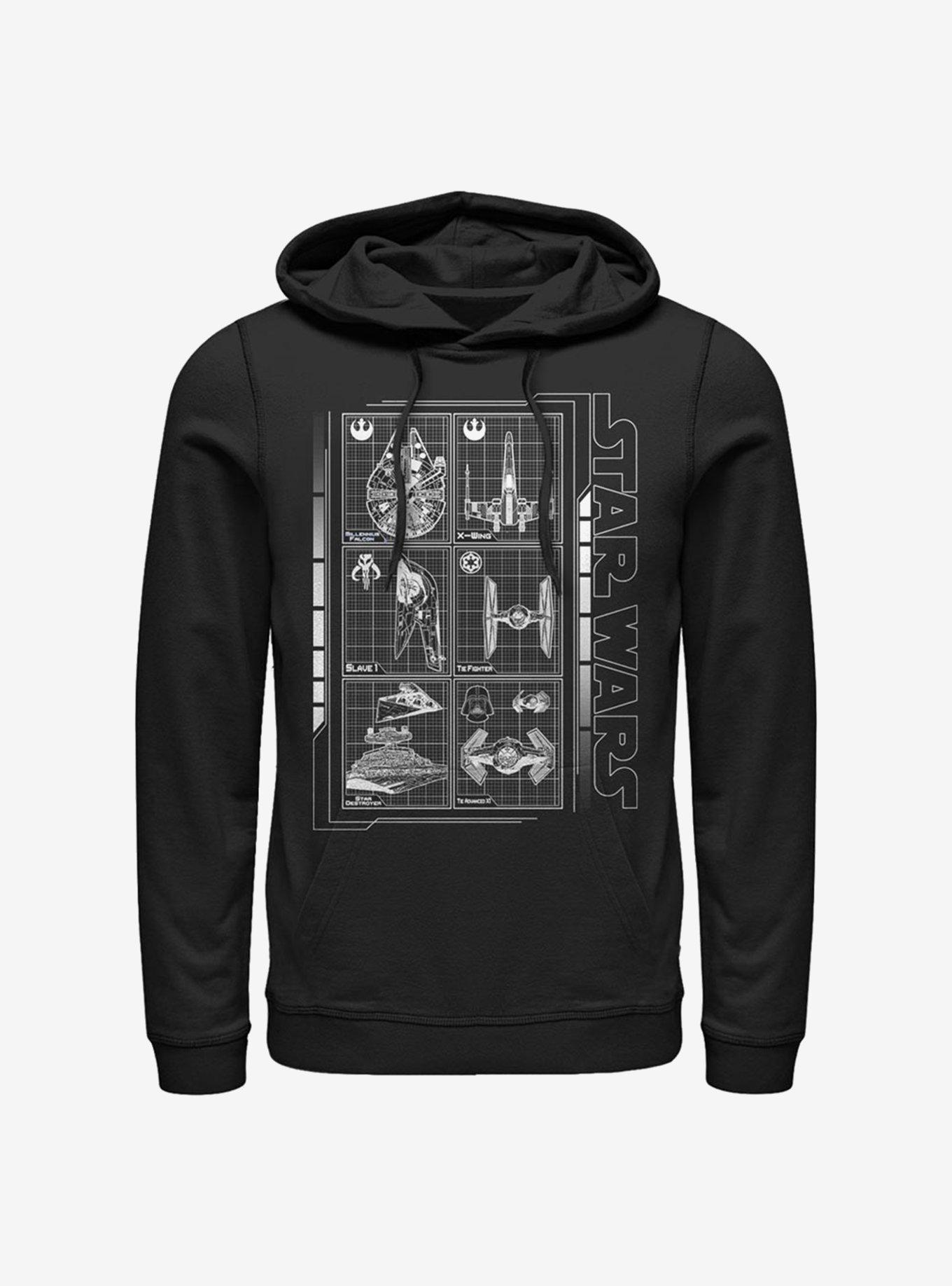 Star Wars Battle Ships Hoodie, BLACK, hi-res