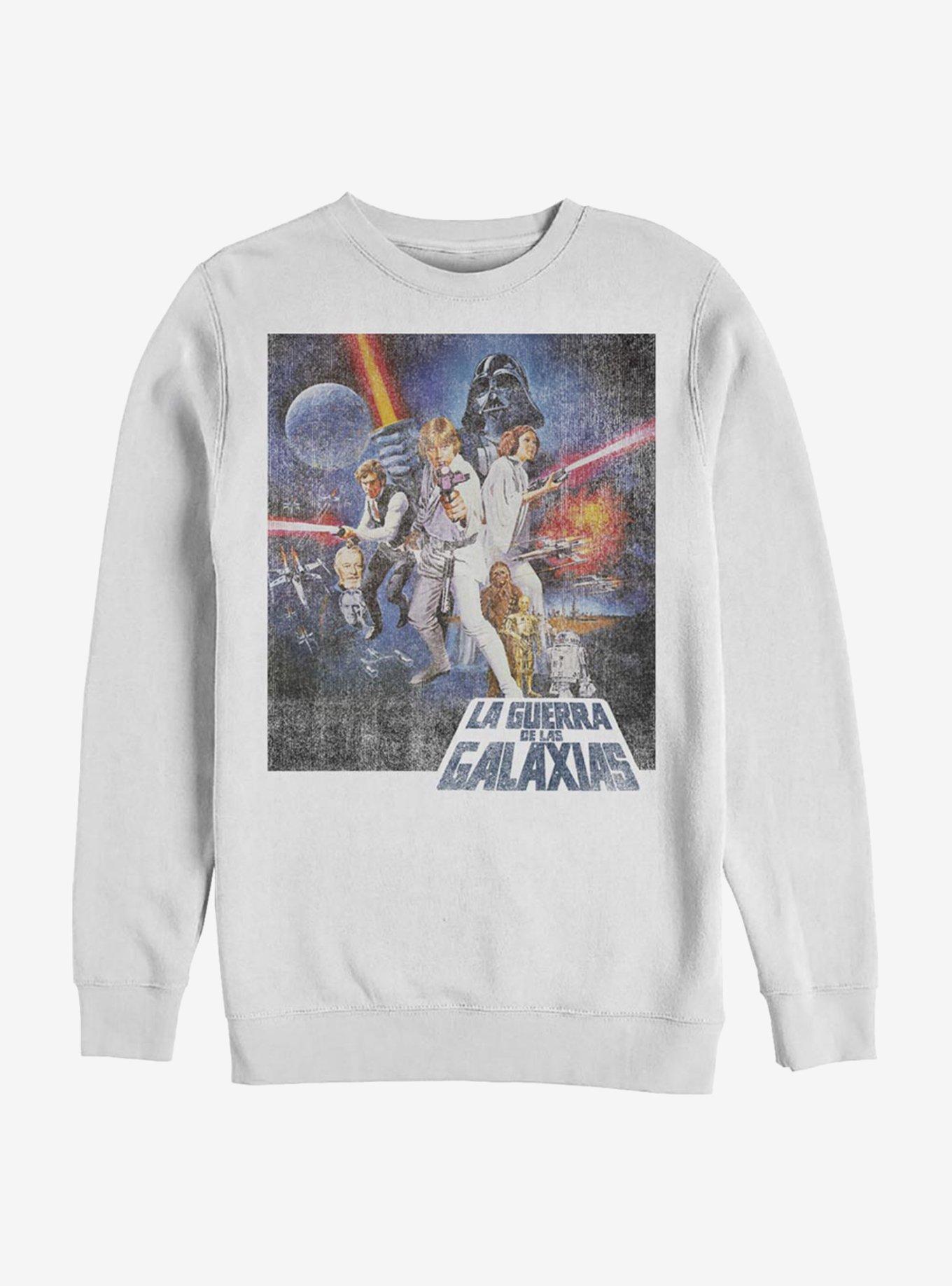 Star Wars Episode IV A New Hope La Guerra De Las Galaxias Poster Sweatshirt, , hi-res