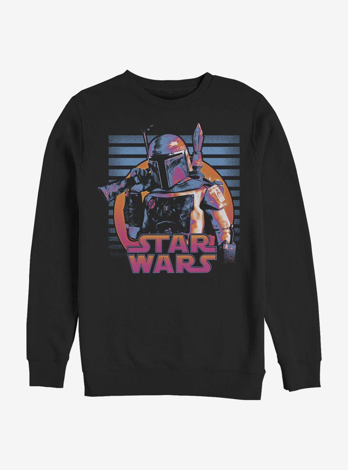 Star Wars Neon Fett Sweatshirt, BLACK, hi-res