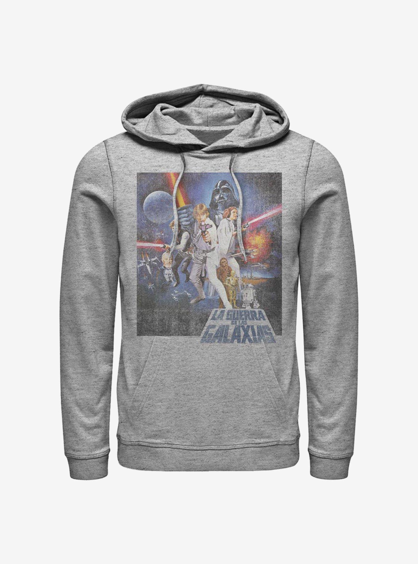 Star Wars Episode IV A New Hope La Guerra De Las Galaxias Poster Hoodie, , hi-res