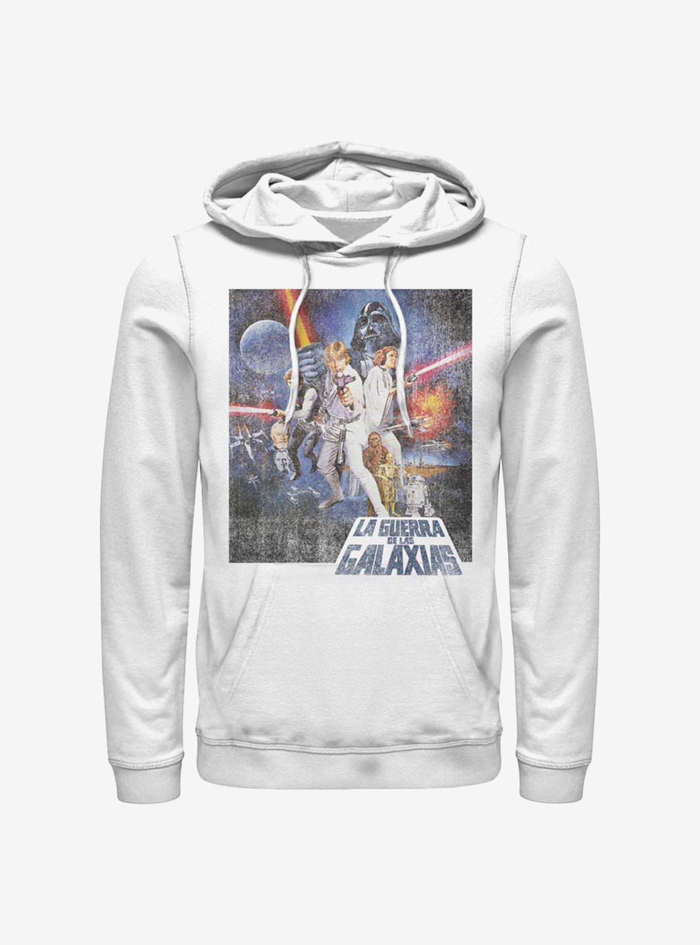 Star Wars Episode IV A New Hope La Guerra De Las Galaxias Poster Hoodie, , hi-res