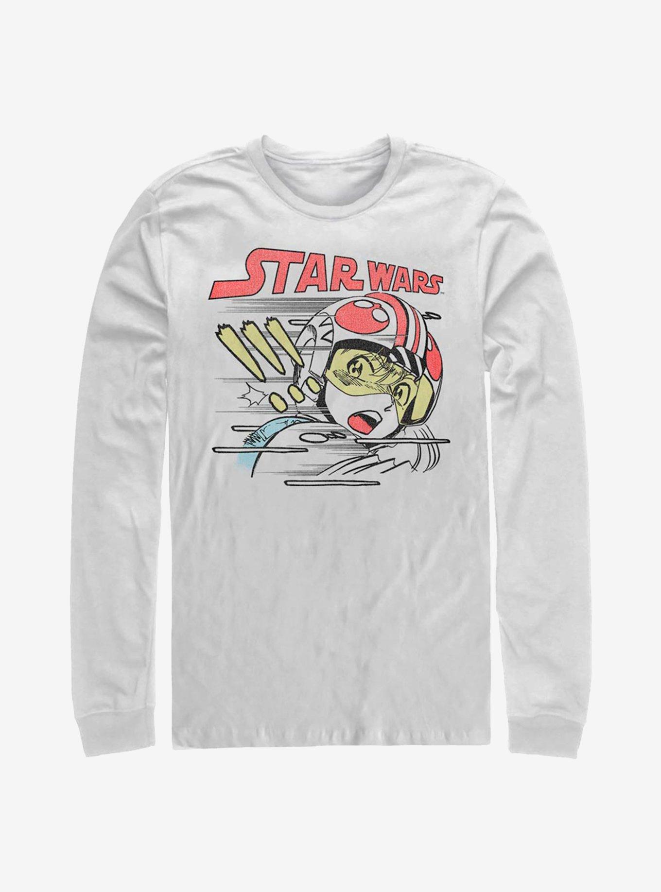 Star Wars Manga Print Long-Sleeve T-Shirt, , hi-res