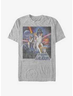 Star Wars Episode IV A New Hope La Guerra De Las Galaxias Poster T-Shirt, , hi-res