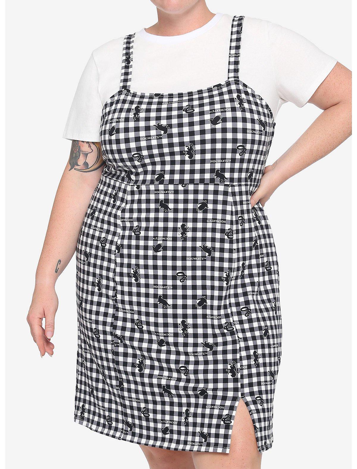 Harry Potter Plaid Dress Plus Size, MULTI, hi-res