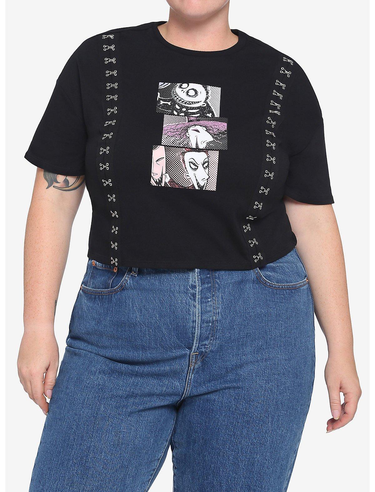 The Nightmare Before Christmas Oogie's Boys Crop Top Plus Size, MULTI, hi-res