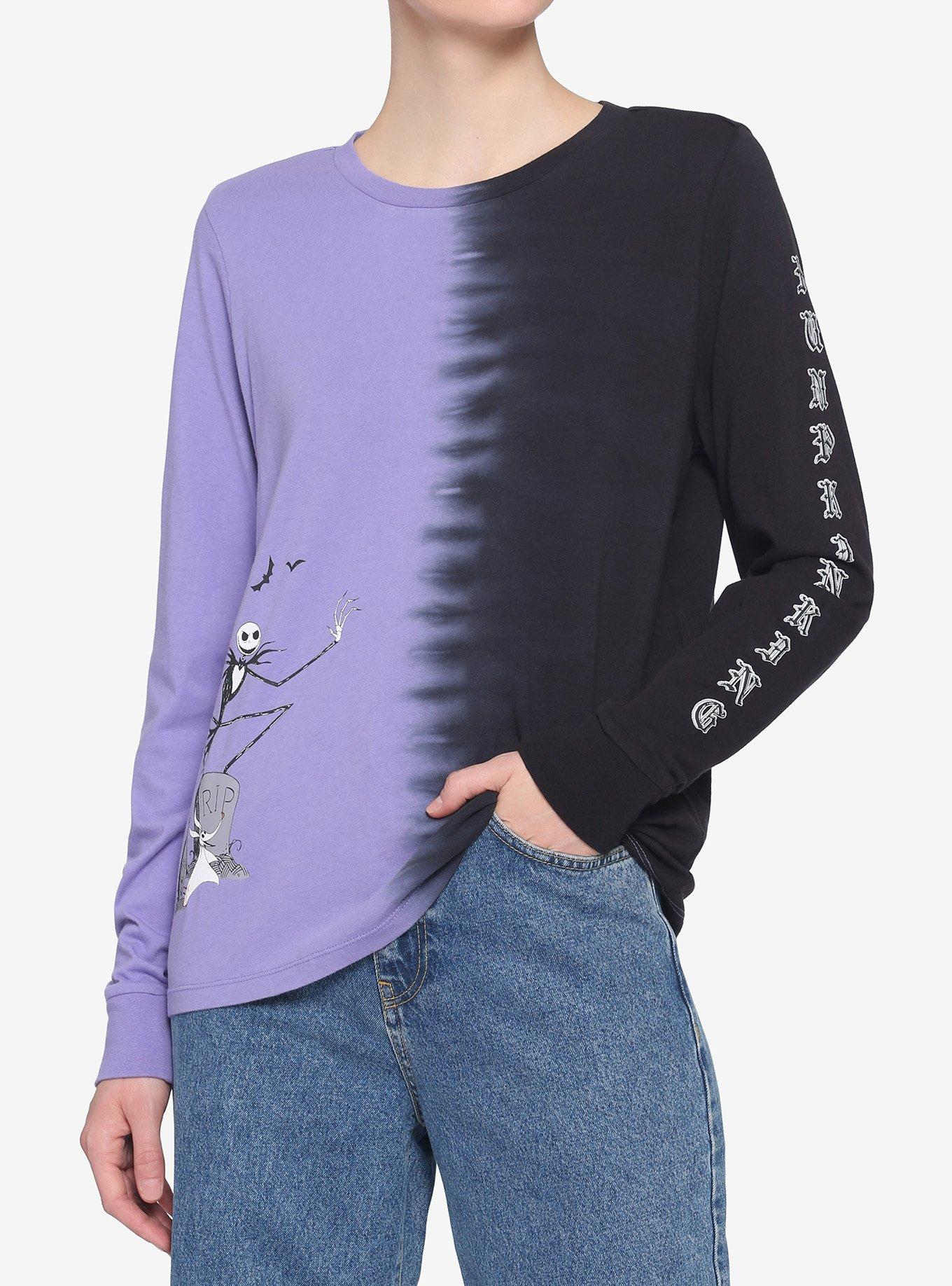 The Nightmare Before Christmas Split Wash Long-Sleeve T-Shirt, MULTI, hi-res