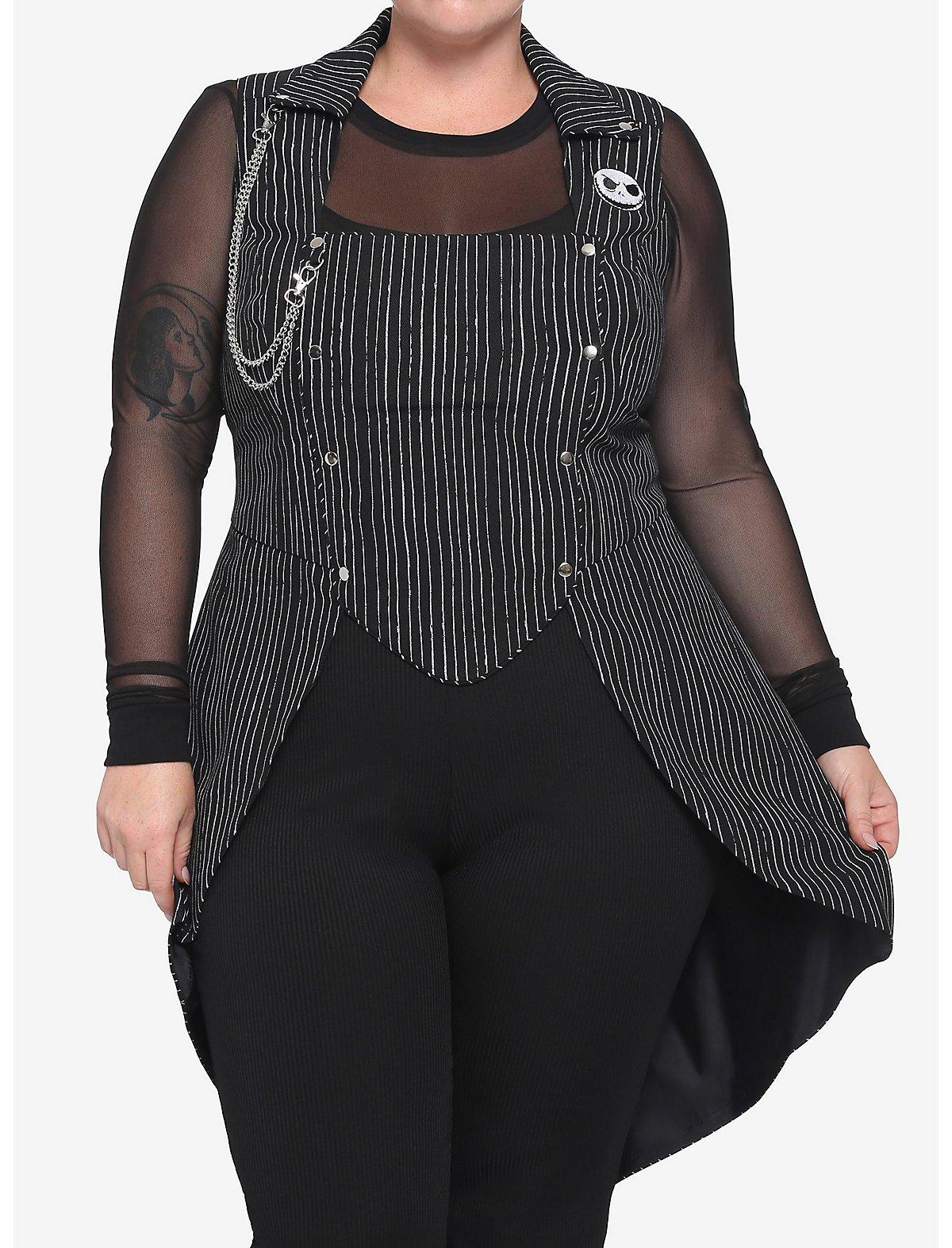 The Nightmare Before Christmas Jack Waistcoat Vest Plus Size, MULTI, hi-res