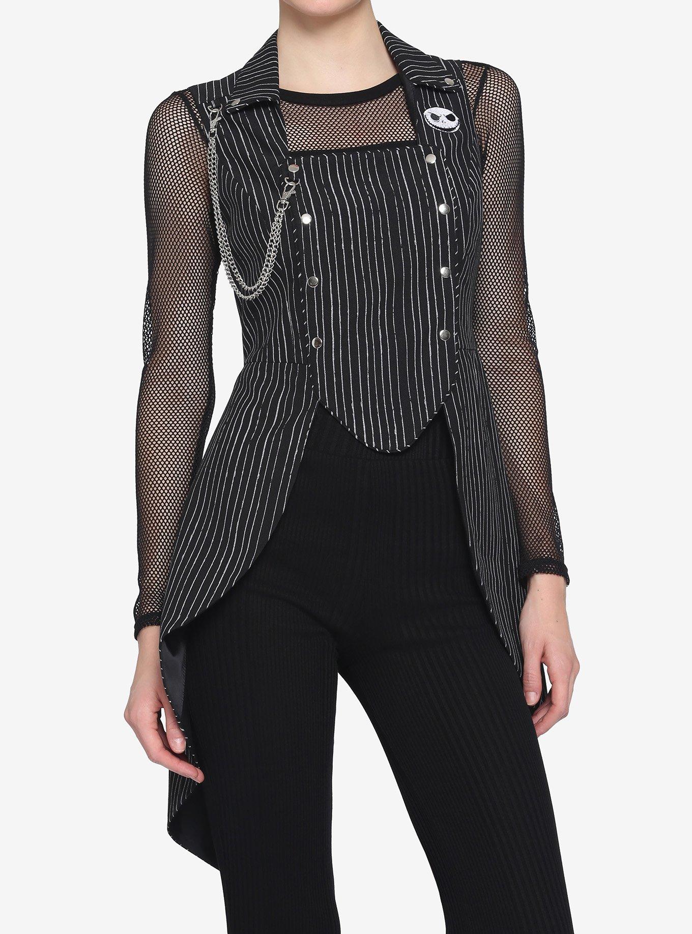 The Nightmare Before Christmas Jack Waistcoat Vest, MULTI, hi-res