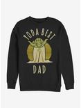 Star Wars Best Dad Yoda Says Crew Sweatshirt, BLACK, hi-res