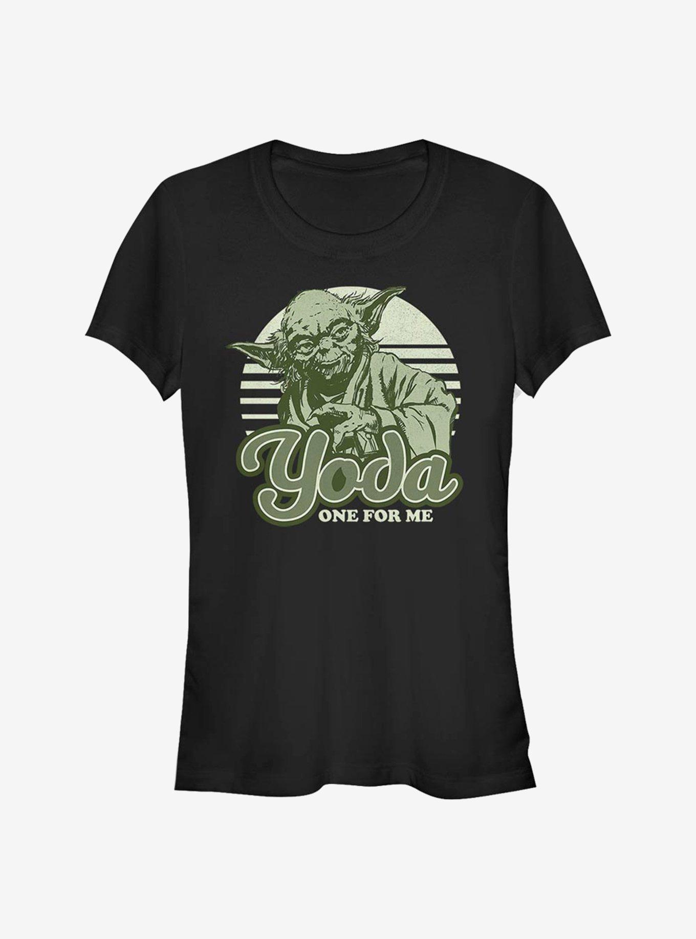 Star Wars Yoda One Retro Girls T-Shirt, BLACK, hi-res