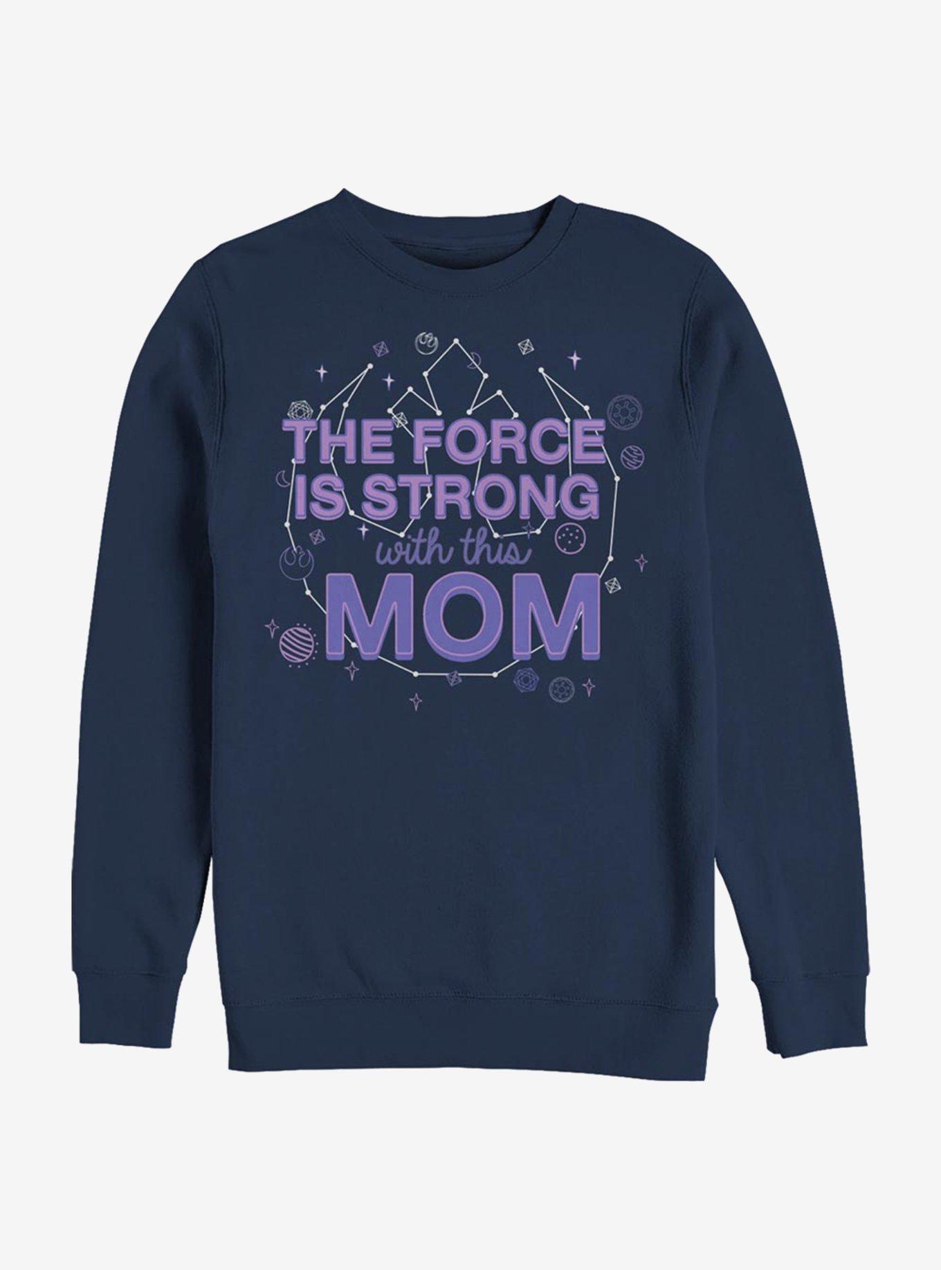 Star Wars Force Mom Crew Sweatshirt, NAVY, hi-res