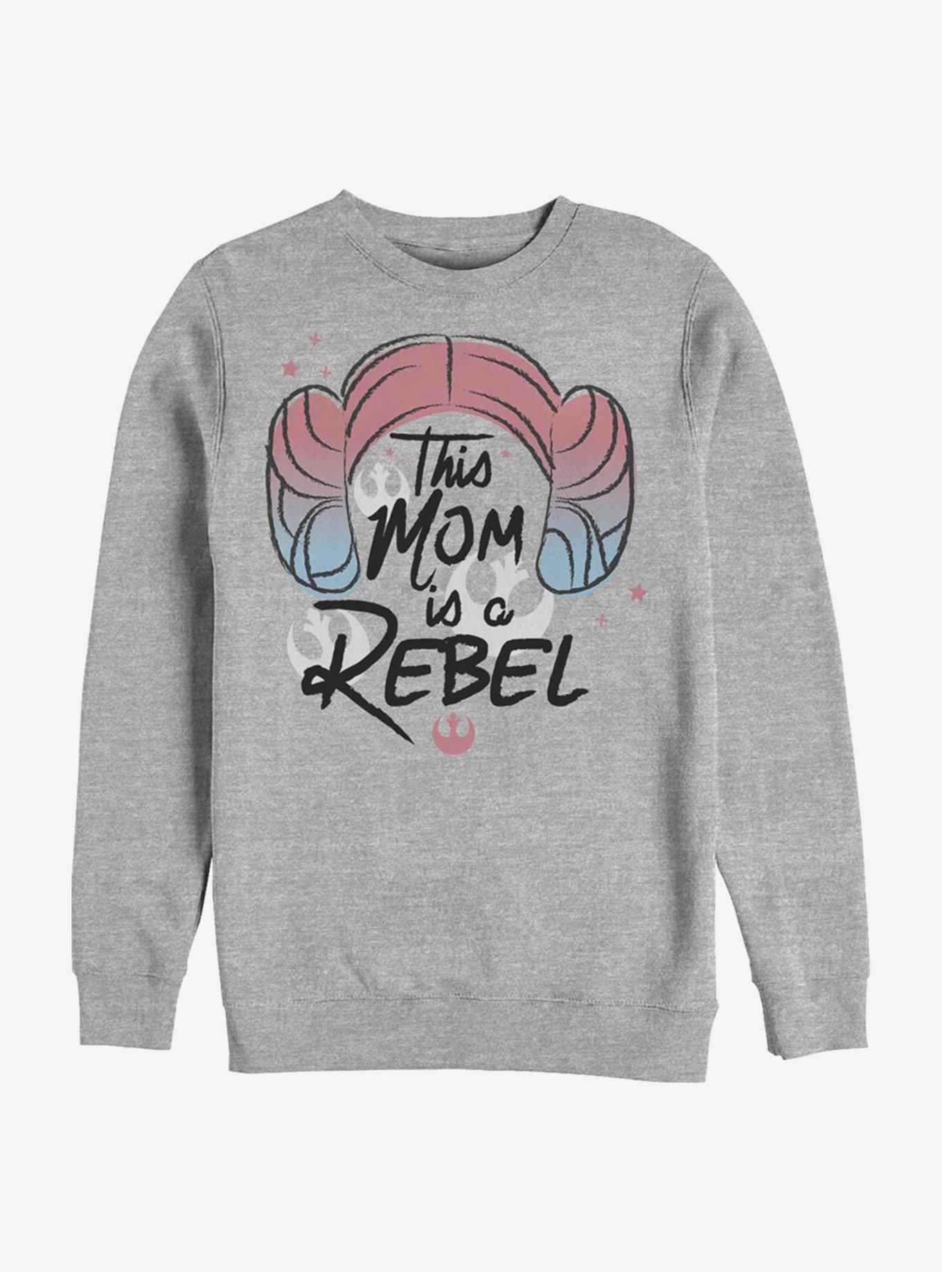 Star Wars Rebel Leia Mom Crew Sweatshirt, , hi-res