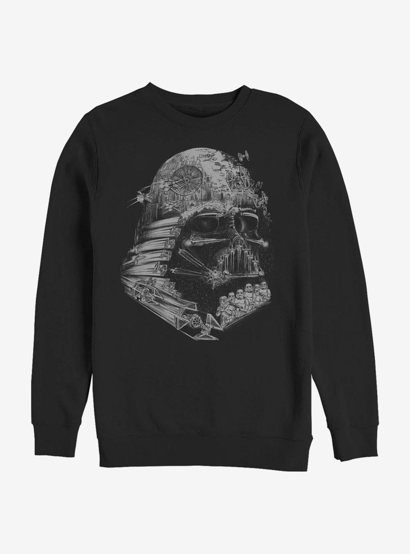 Star Wars Empire Head Crew Sweatshirt, BLACK, hi-res