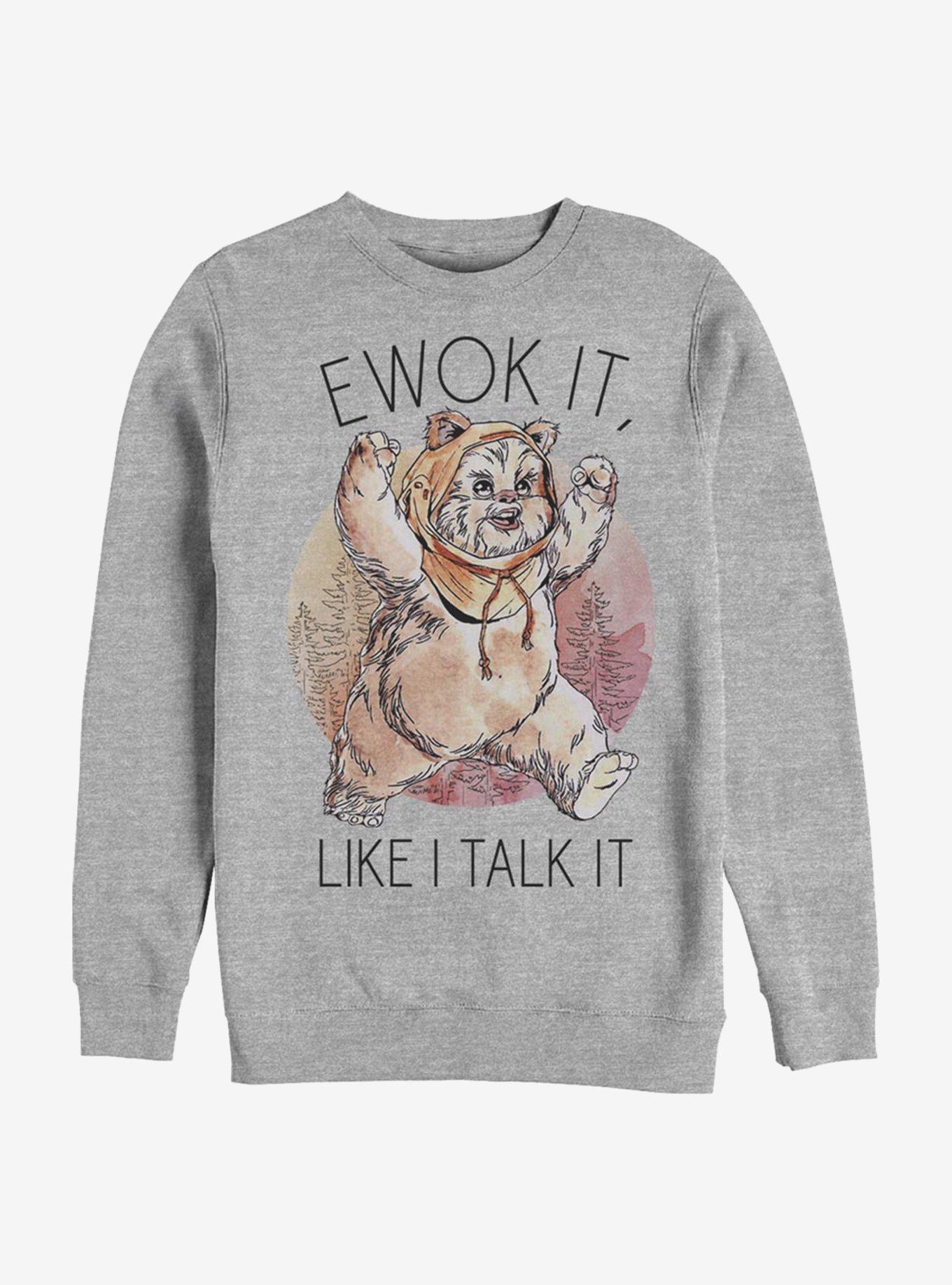 Star Wars Ewok It Crew Sweatshirt, ATH HTR, hi-res