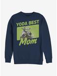 Star Wars Yoda Best Mom Crew Sweatshirt, NAVY, hi-res