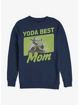 Star Wars Yoda Best Mom Crew Sweatshirt, , hi-res