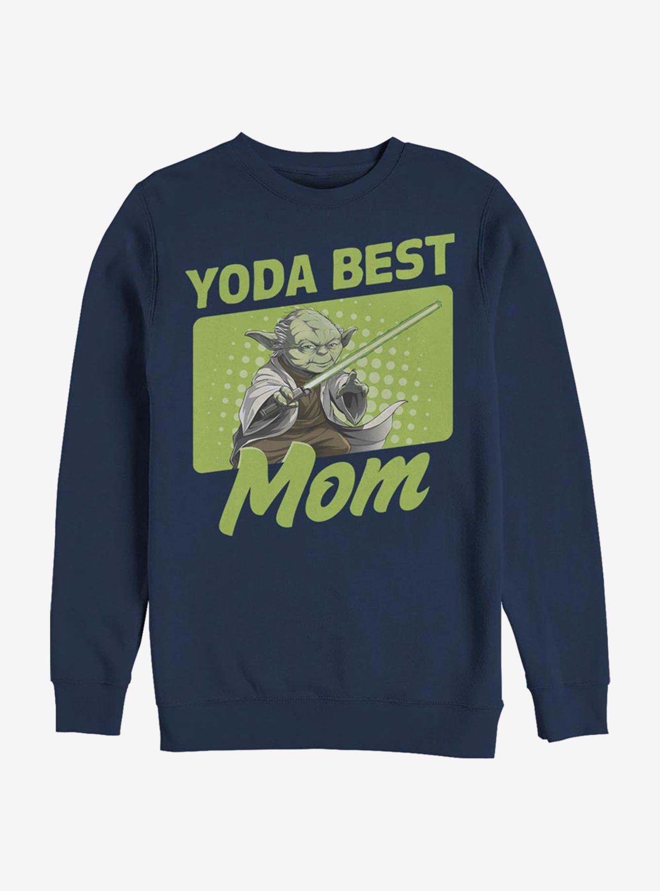 Star Wars Yoda Best Mom Crew Sweatshirt, , hi-res