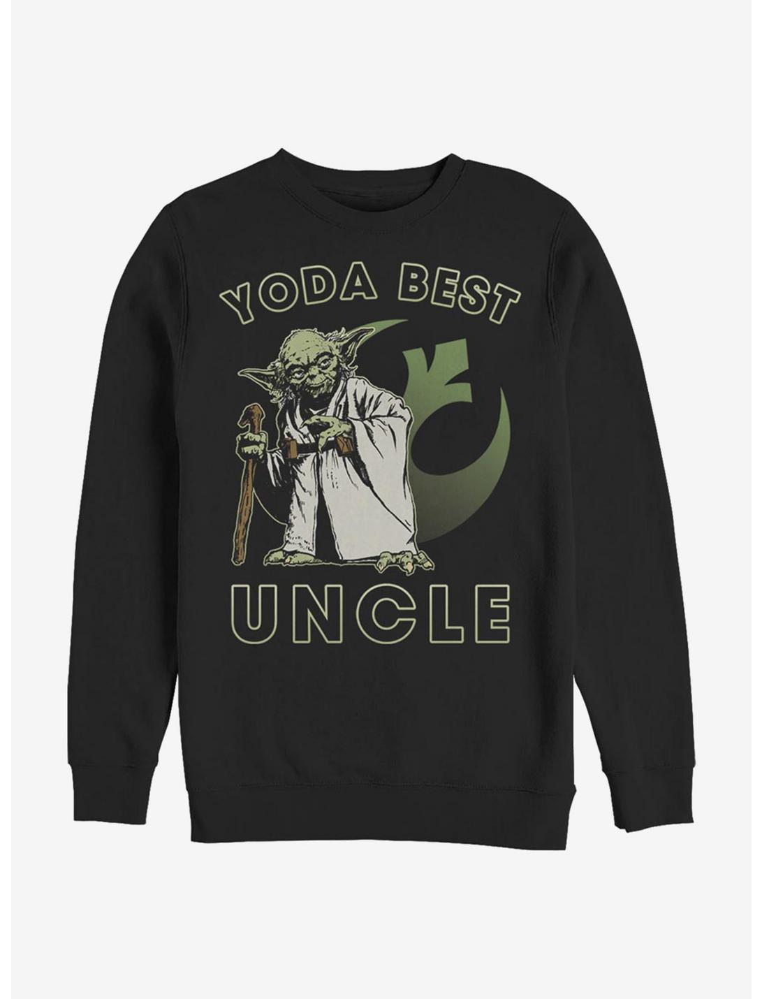 Star Wars Yoda Best Uncle Crew Sweatshirt, BLACK, hi-res