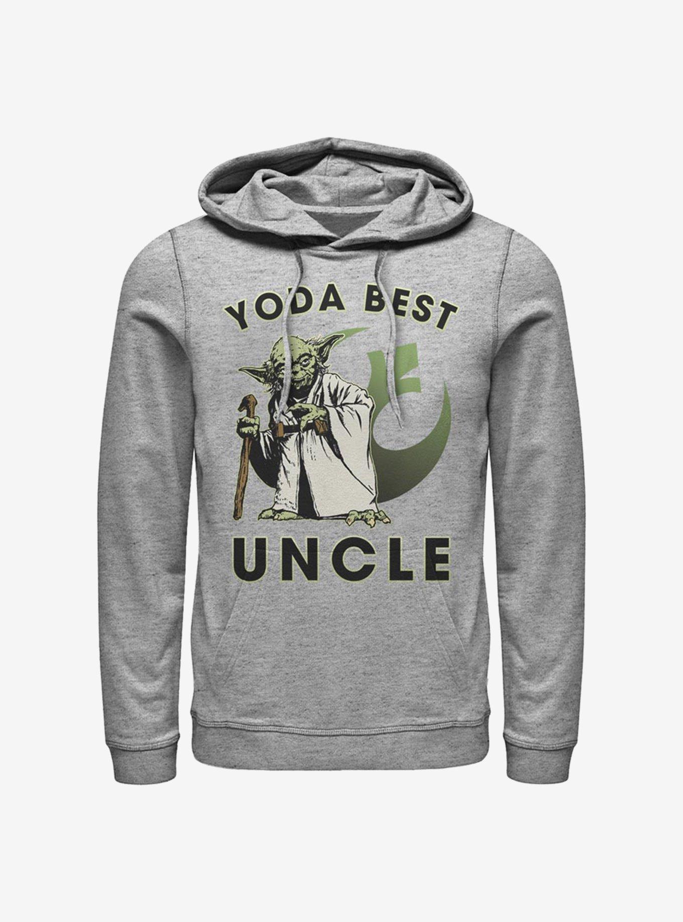 Star Wars Yoda Best Uncle Hoodie, ATH HTR, hi-res