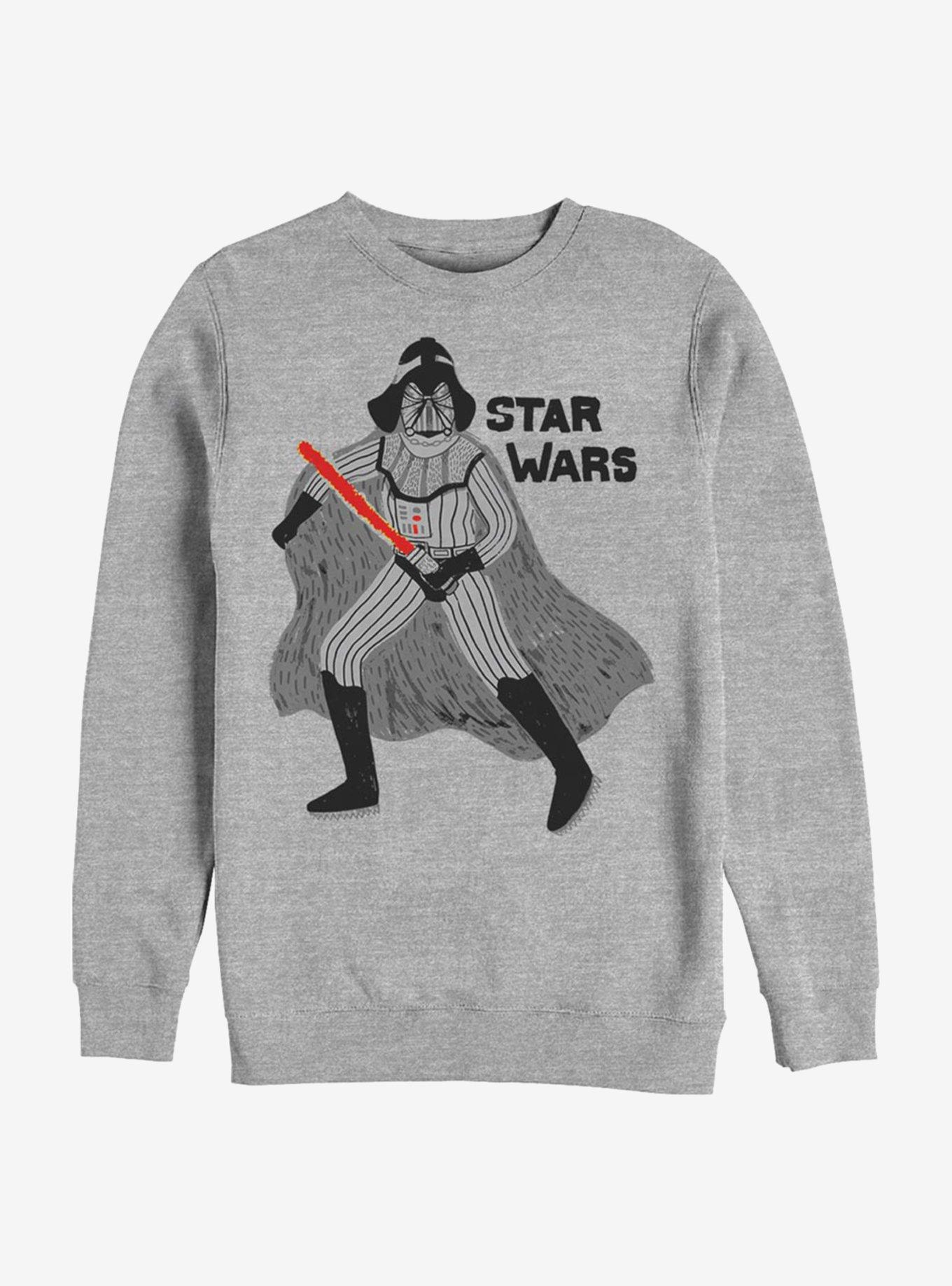 Star Wars Patterns Crew Sweatshirt, ATH HTR, hi-res