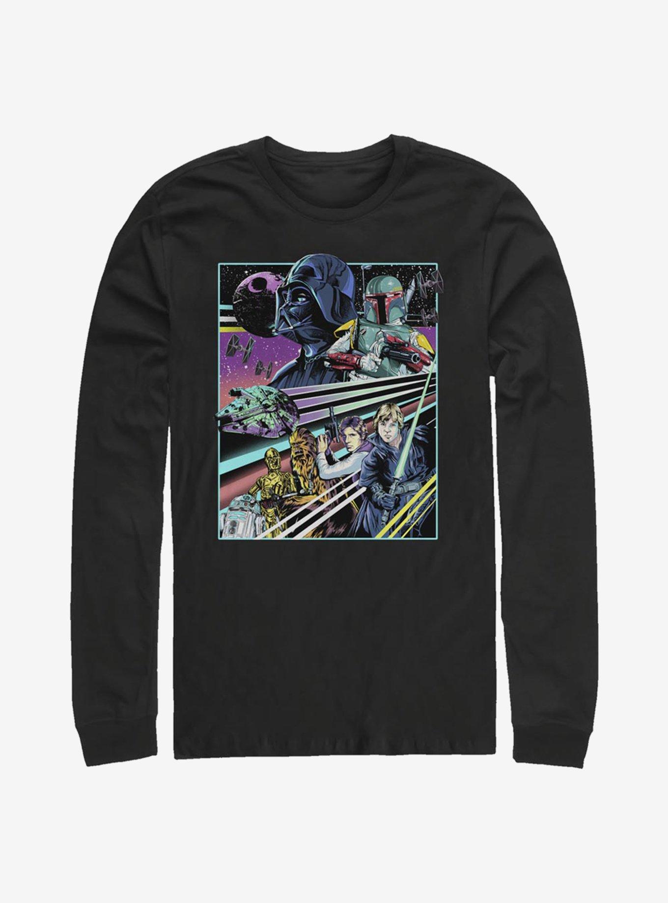 Star Wars Rebellion Poster Long-Sleeve T-Shirt, BLACK, hi-res