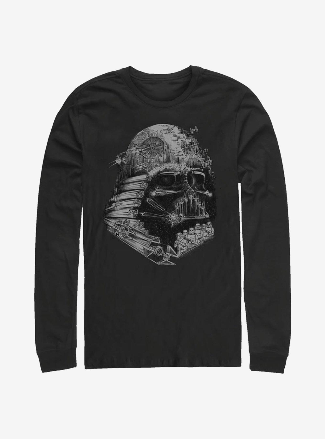 Star Wars Empire Head Long-Sleeve T-Shirt, BLACK, hi-res