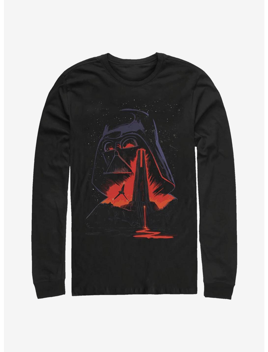 Star Wars Vader's Castle Long-Sleeve T-Shirt, BLACK, hi-res
