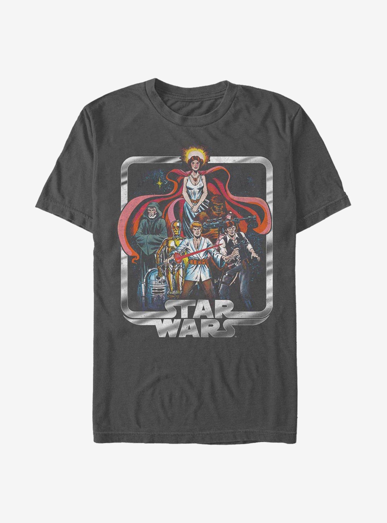 Star Wars Giant OG Comic T-Shirt, CHARCOAL, hi-res view 1