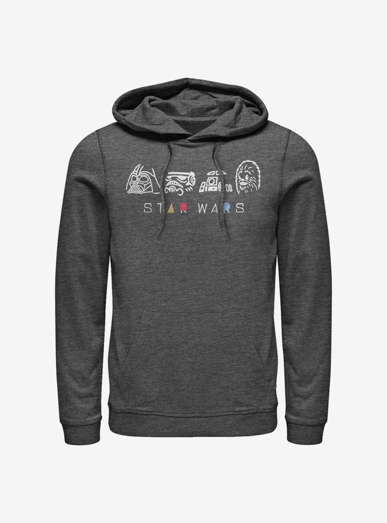 Star Wars Geometry Characters Hoodie, CHAR HTR, hi-res