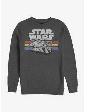 Star Wars Vintage Falcon Stripes Sweatshirt, , hi-res