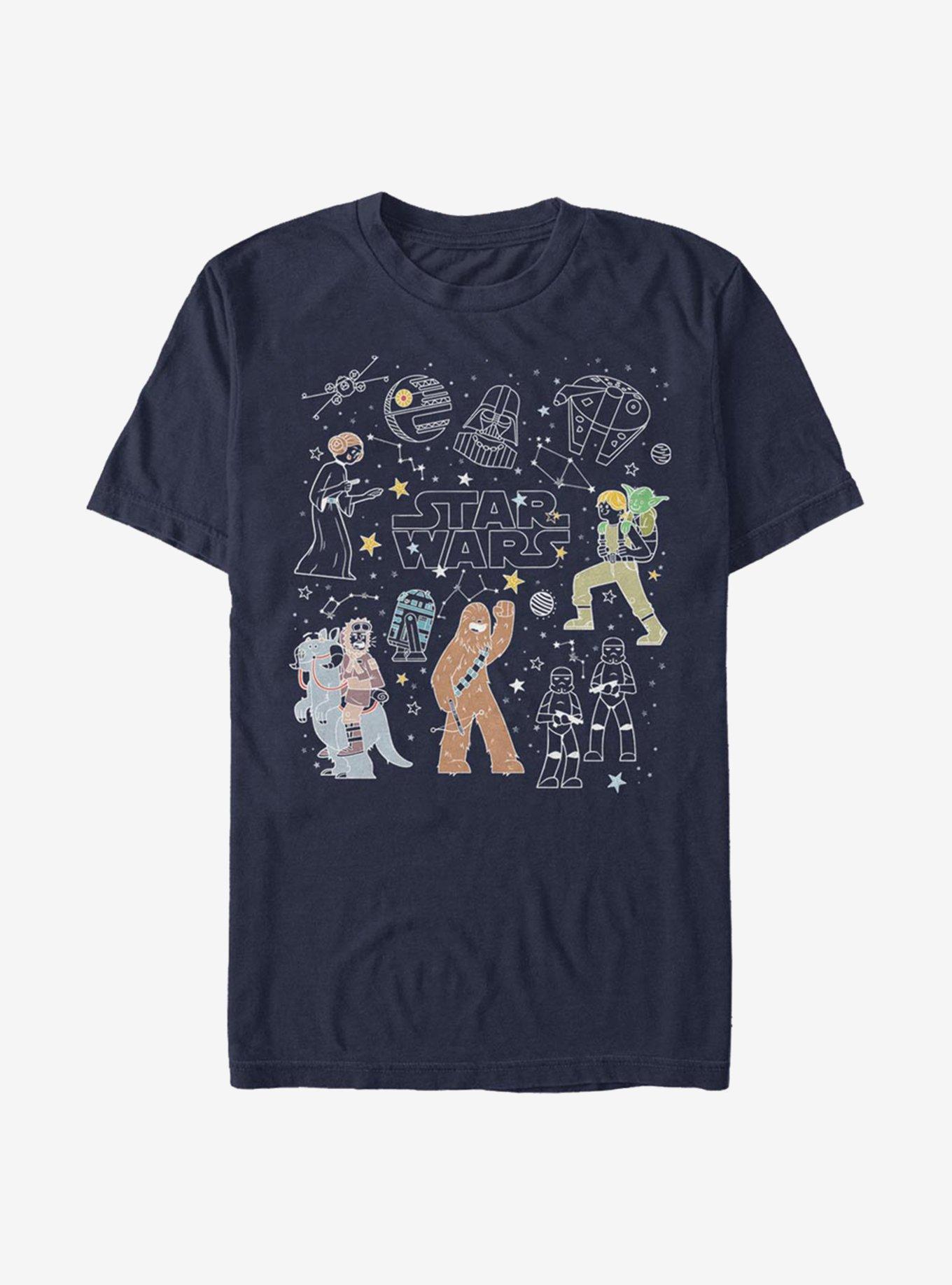 Star Wars Celestial Star Wars T-Shirt, NAVY, hi-res