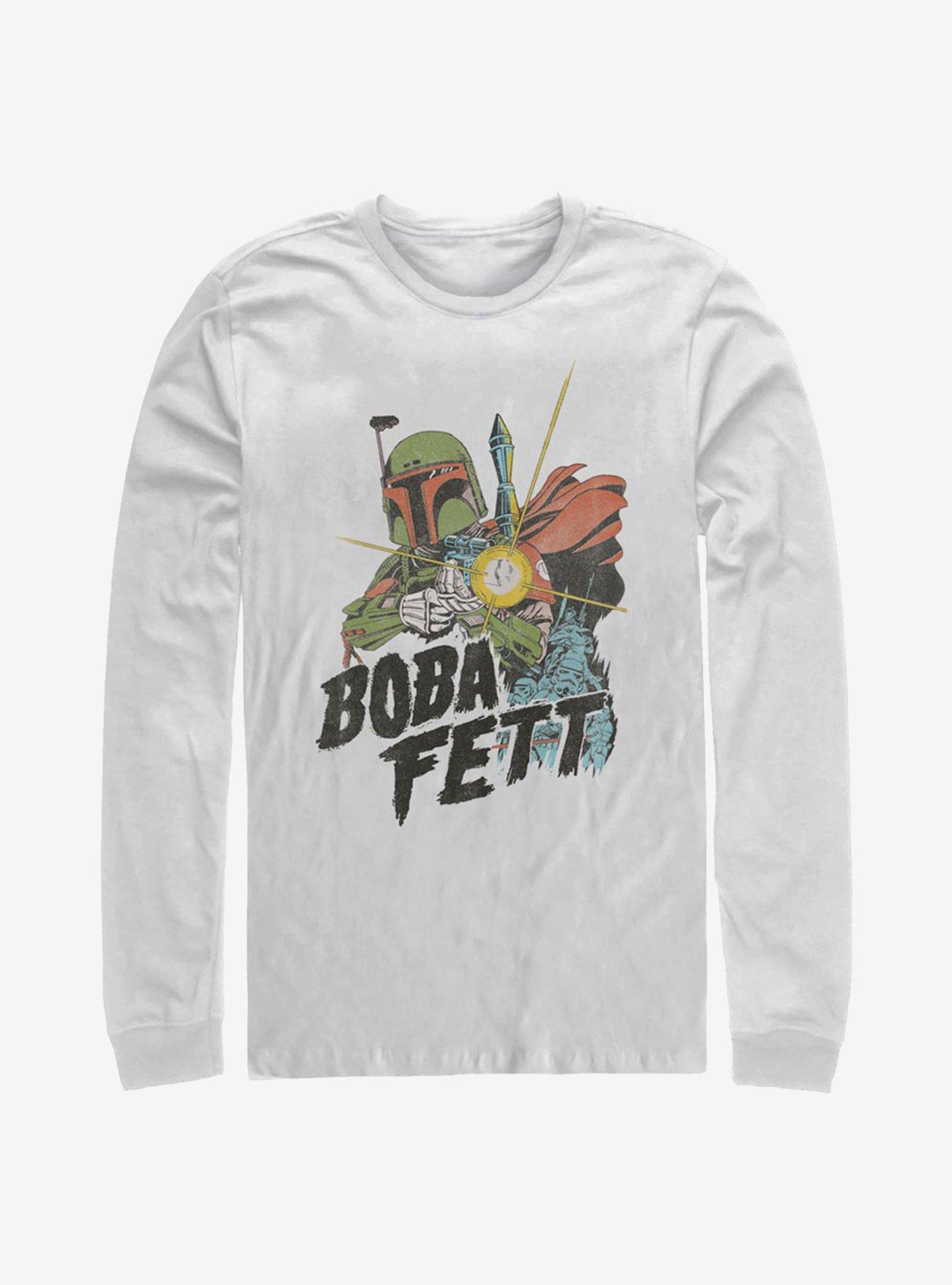 Star Wars Retro Boba Long-Sleeve T-Shirt, , hi-res