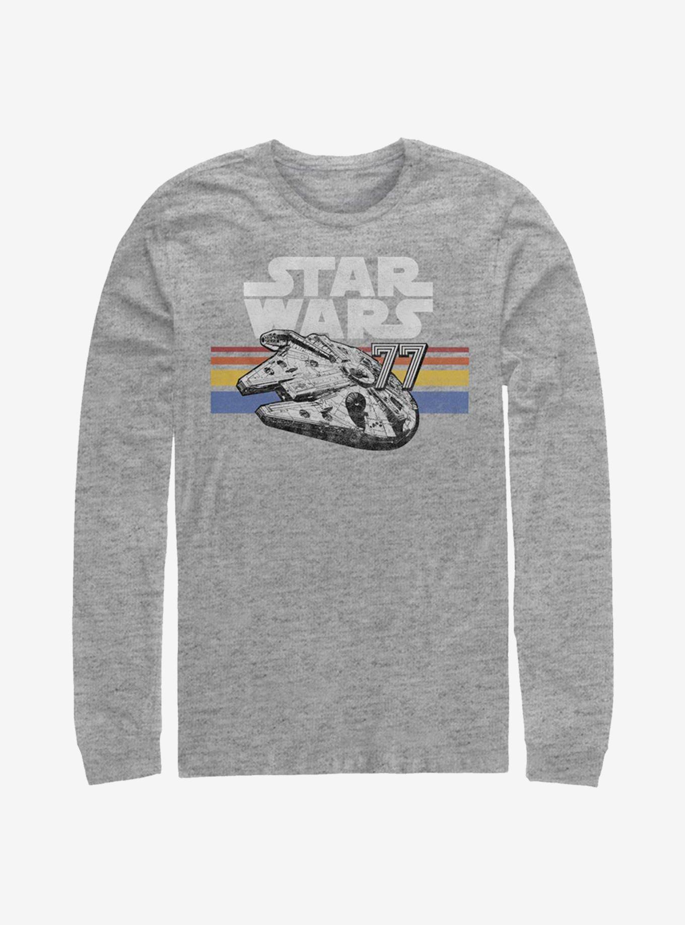 Star Wars Vintage Falcon Stripes Long-Sleeve T-Shirt, , hi-res