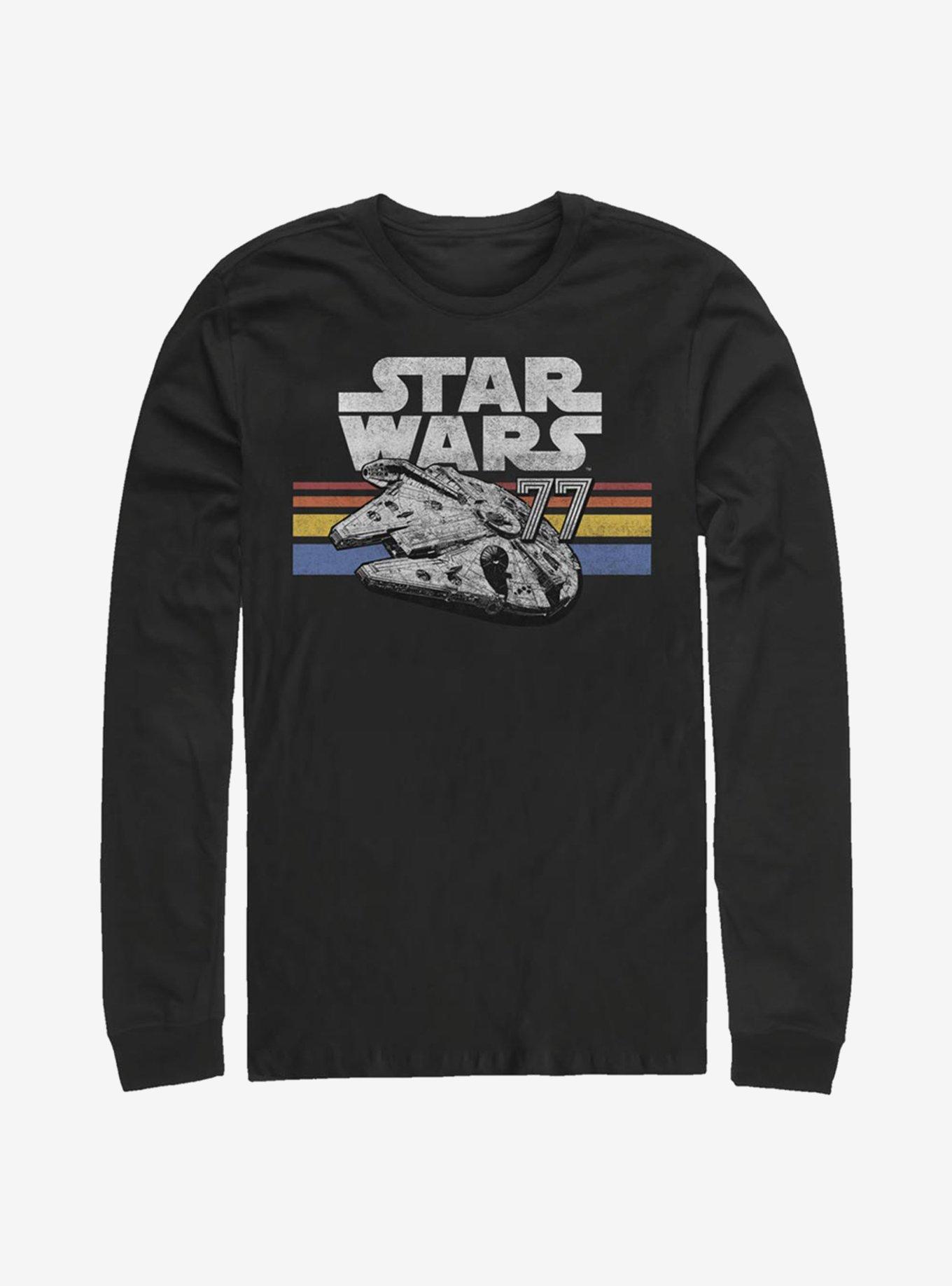 Star Wars Vintage Falcon Stripes Long-Sleeve T-Shirt, , hi-res