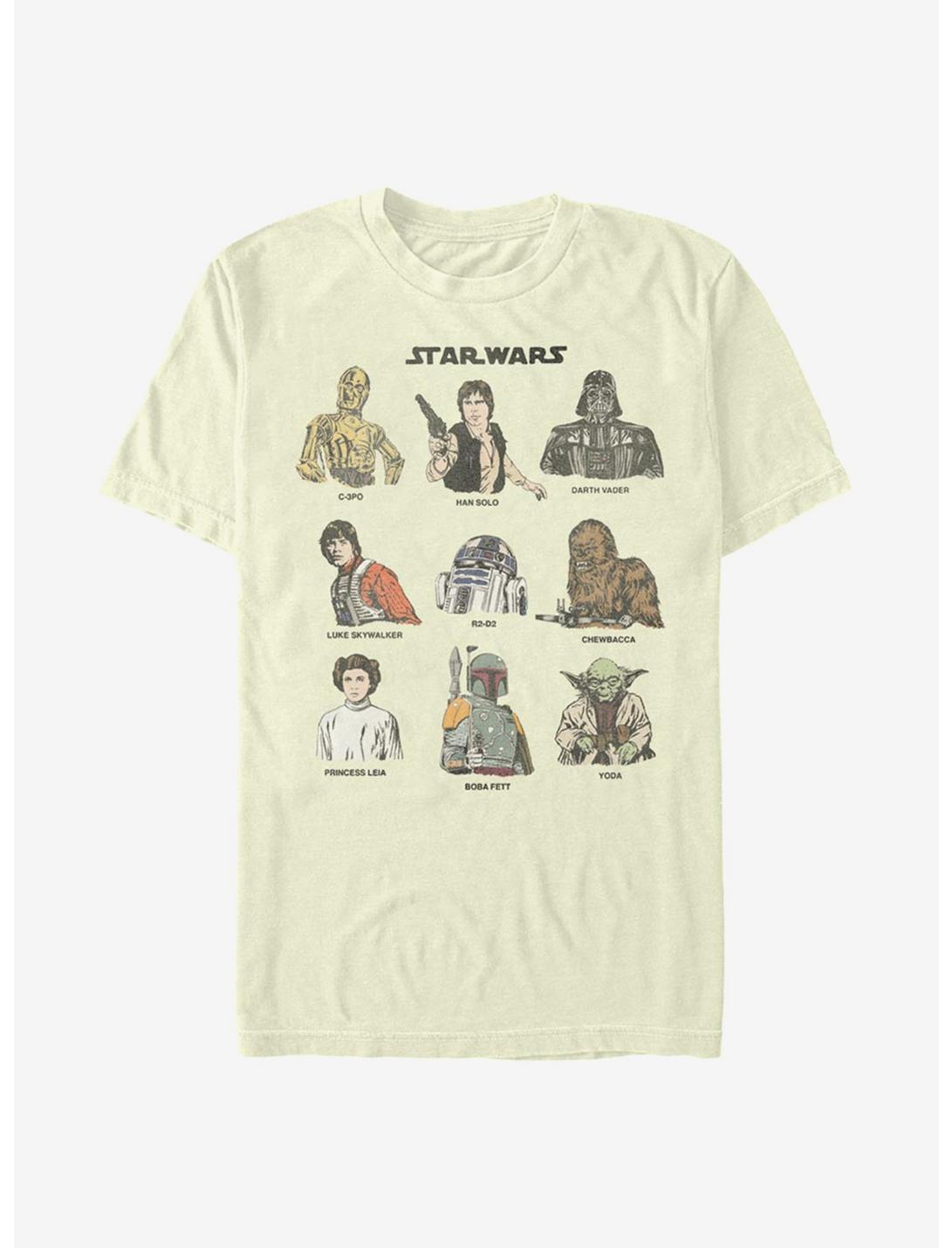 Star Wars Retro Character Cast T-Shirt, , hi-res