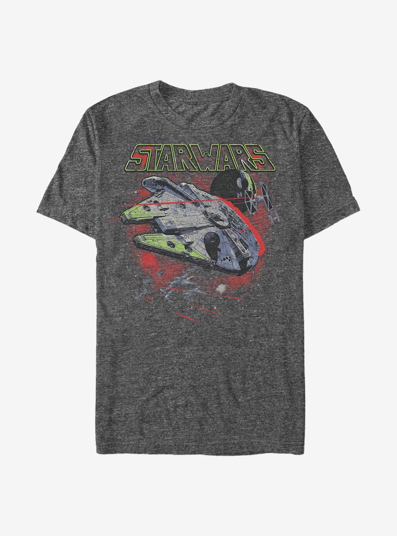 Star Wars Star Fight T-Shirt, CHAR HTR, hi-res