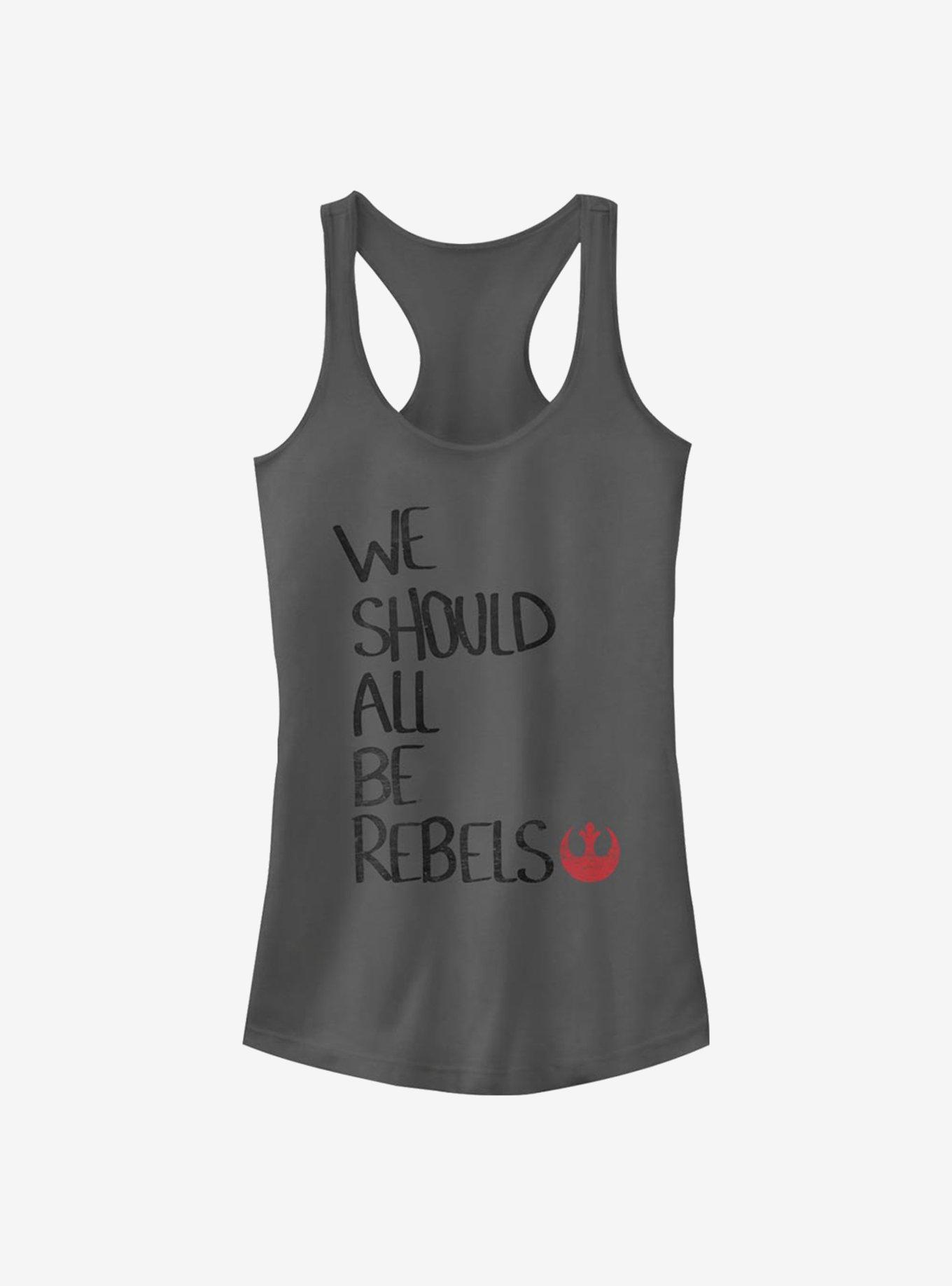 Star Wars Be Rebels Girls Tank Top, CHARCOAL, hi-res