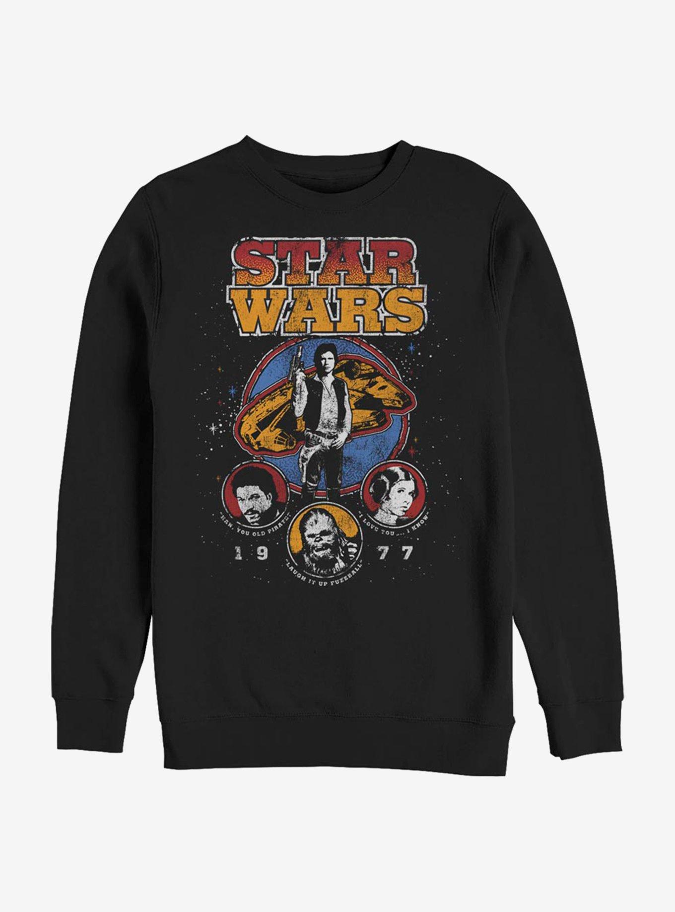 Star Wars 1977 Crew Sweatshirt, BLACK, hi-res