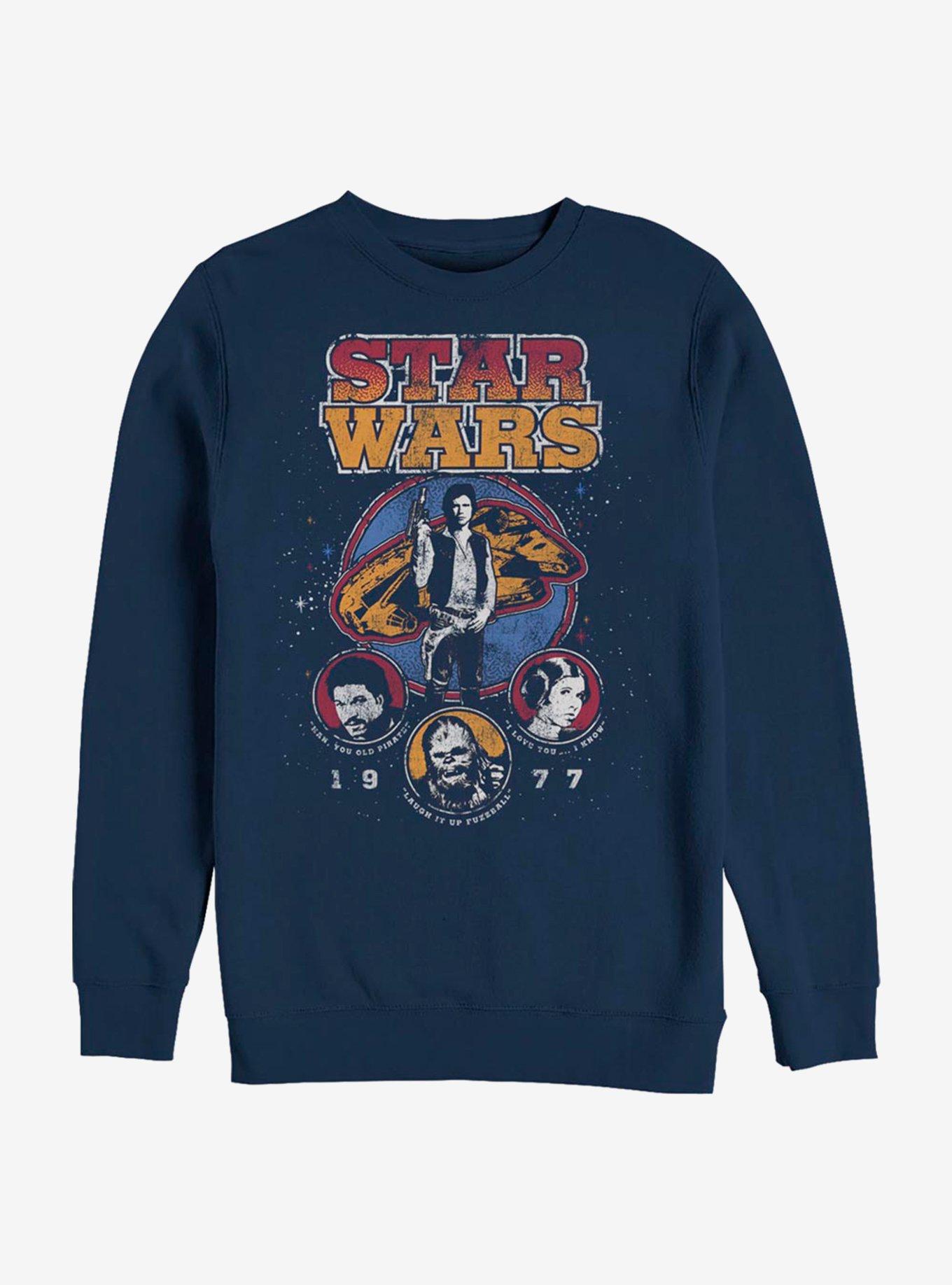 Star Wars 1977 Crew Sweatshirt, NAVY, hi-res